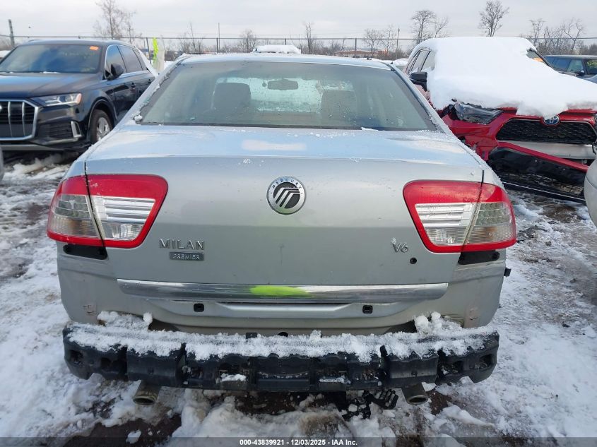 2006 Mercury Milan V6 Premier VIN: 3MEHM08106R632895 Lot: 43839921