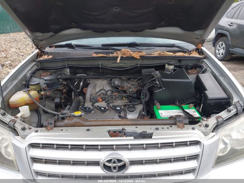 2002 Toyota Highlander V6 VIN: JTEGF21A520047135 Lot: 43839945