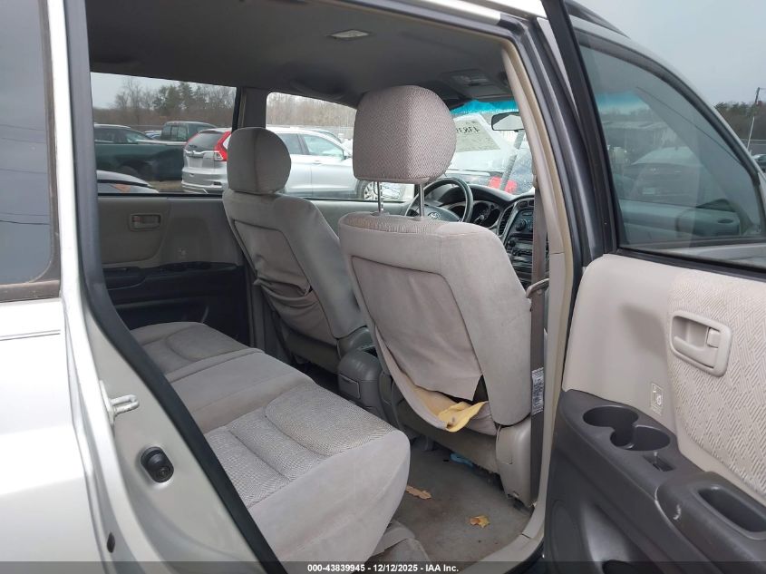 2002 Toyota Highlander V6 VIN: JTEGF21A520047135 Lot: 43839945