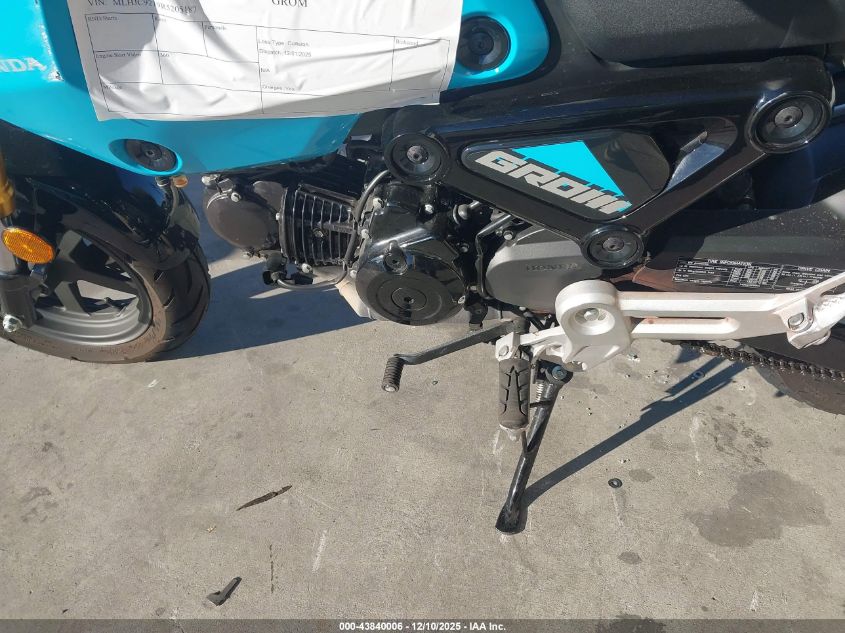 2024 Honda Grom 125 VIN: MLHJC9219R5205187 Lot: 43840006