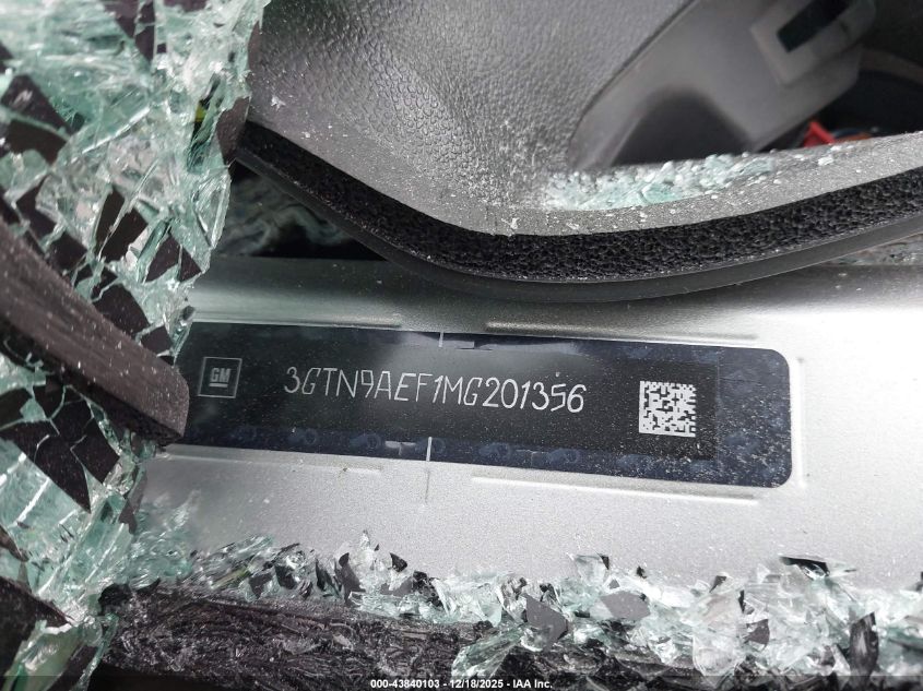 2021 GMC Sierra 1500 4Wd Long Box VIN: 3GTN9AEF1MG201356 Lot: 43840103