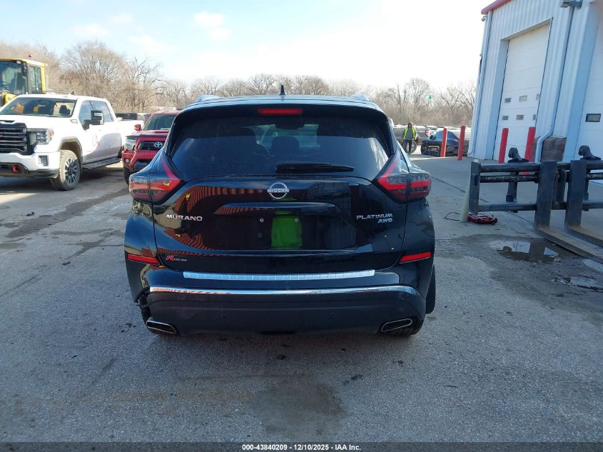 2024 Nissan Murano Platinum Intelligent Awd VIN: 5N1AZ2DS9RC106973 Lot: 43840209