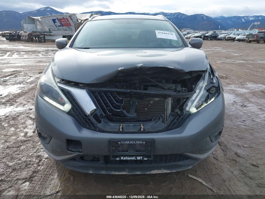 2018 Nissan Murano Sv VIN: 5N1AZ2MH0JN138515 Lot: 43840220