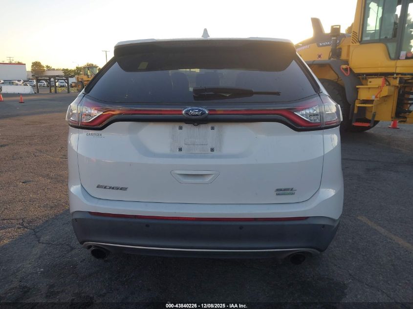2017 Ford Edge Sel VIN: 2FMPK3J90HBC28352 Lot: 43840226