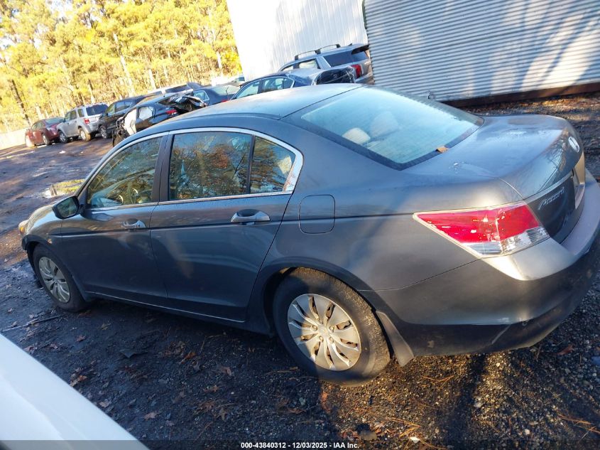 2009 Honda Accord 2.4 Lx VIN: 1HGCP26369A078619 Lot: 43840312
