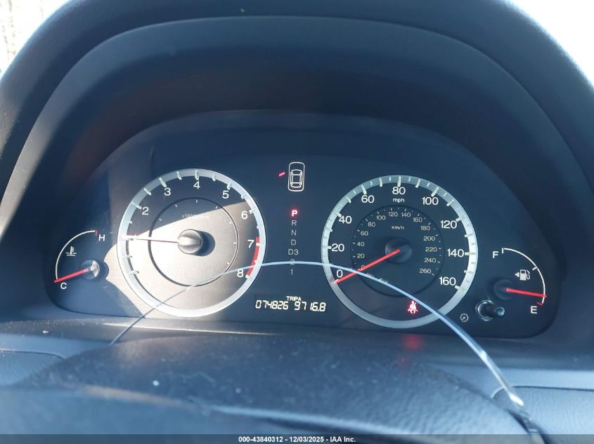 2009 Honda Accord 2.4 Lx VIN: 1HGCP26369A078619 Lot: 43840312