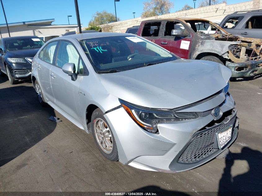 2021 Toyota Corolla Hybrid Le VIN: JTDEAMDE8MJ000828 Lot: 43840527