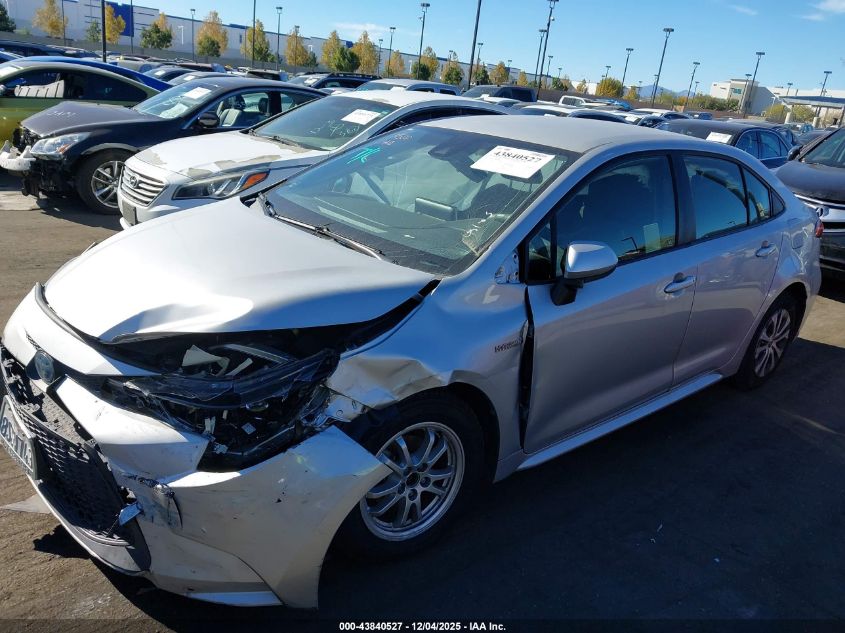 2021 Toyota Corolla Hybrid Le VIN: JTDEAMDE8MJ000828 Lot: 43840527