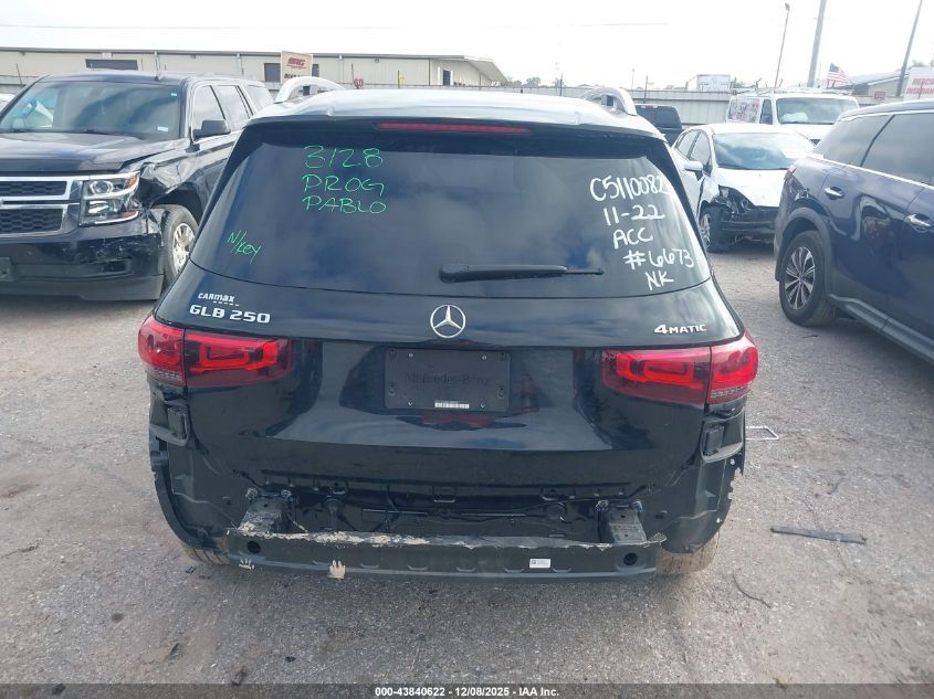 2020 Mercedes-Benz Glb 250 4Matic VIN: WDC4M4HB4LW006673 Lot: 43840622