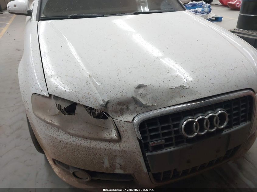 2008 Audi A4 2.0T VIN: WAUDF78E78A120633 Lot: 43840640