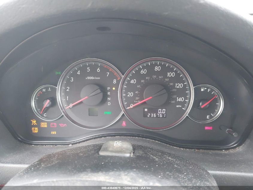 2008 Subaru Outback 2.5I Limited/2.5I Limited L.l. Bean Edition VIN: 4S4BP62C487352494 Lot: 43840675