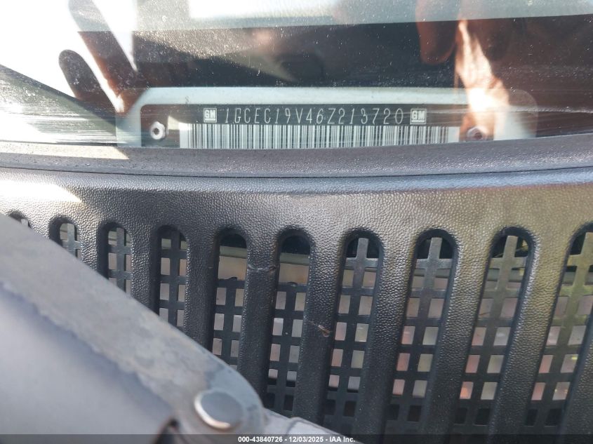 2006 Chevrolet Silverado 1500 Lt1 VIN: 1GCEC19V46Z213720 Lot: 43840726