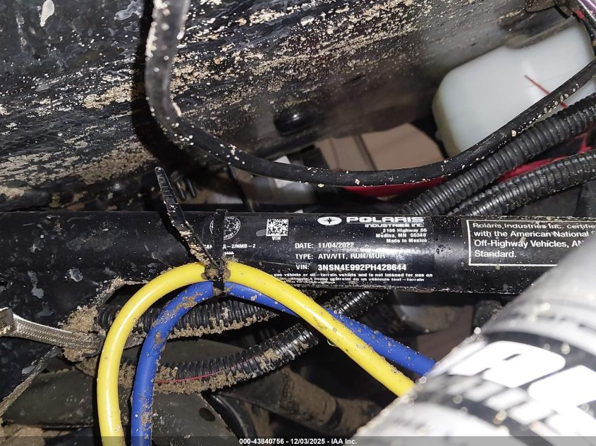 2023 Polaris Rzr Xp 4 1000 VIN: 3NSN4E992PH428644 Lot: 43840756