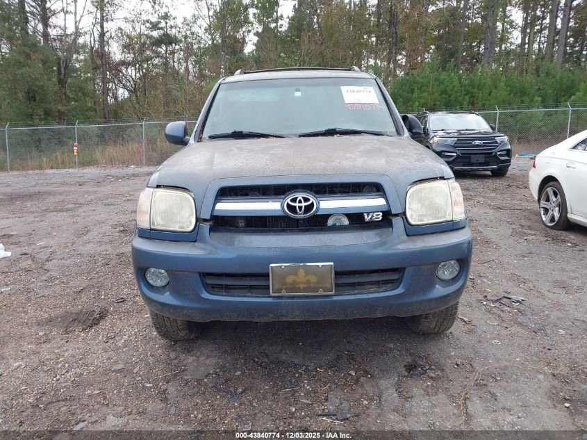 2006 Toyota Sequoia Sr5 V8 VIN: 5TDZT34A56S266333 Lot: 43840774