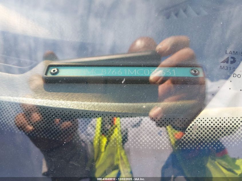 1991 Honda Accord Ex/Ex-R VIN: JHMCB7661MC035631 Lot: 43840810