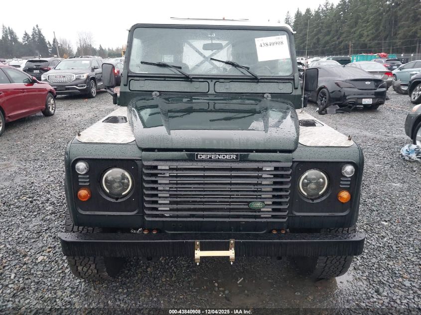 1998 Land Rover Defender VIN: SALLDVA68WA138598 Lot: 43840908
