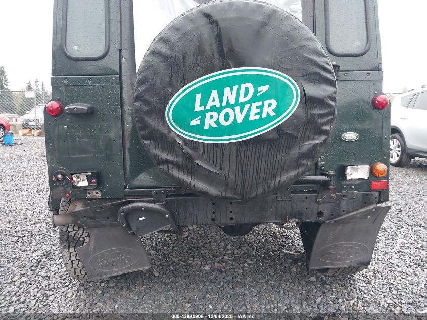 1998 Land Rover Defender VIN: SALLDVA68WA138598 Lot: 43840908