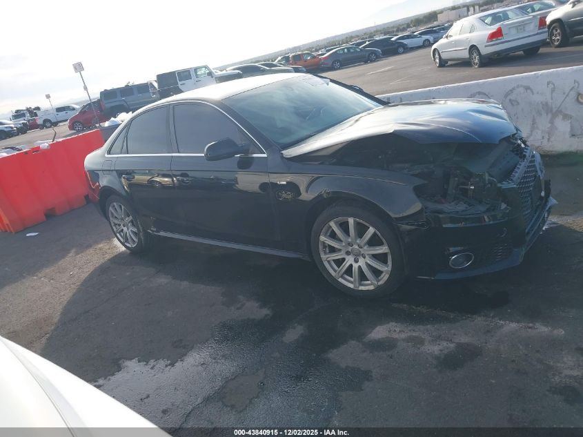 2012 Audi A4 2.0T Premium VIN: WAUFFAFL1CA114908 Lot: 43840915