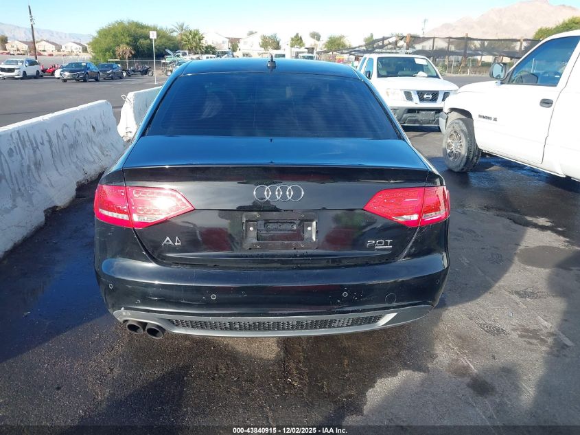 2012 Audi A4 2.0T Premium VIN: WAUFFAFL1CA114908 Lot: 43840915