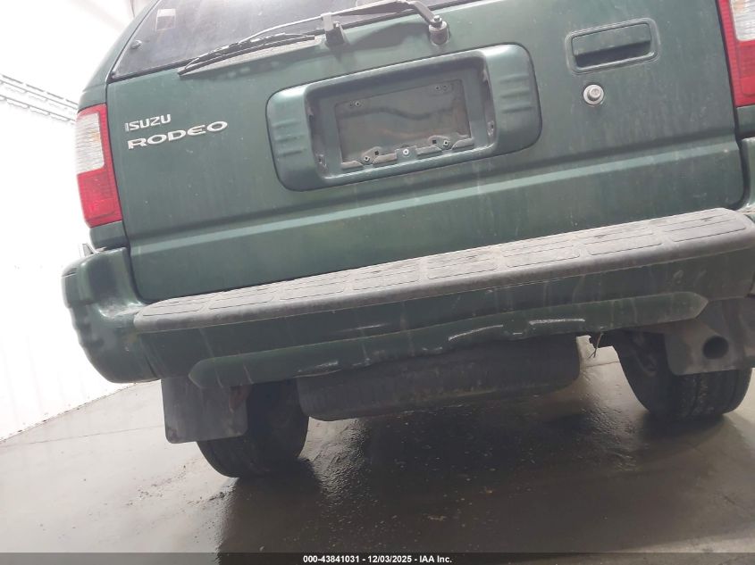 2001 Isuzu Rodeo Ls 3.2L V6/Lse 3.2L V6/S 3.2L V6 VIN: 4S2CK58W414326220 Lot: 43841031