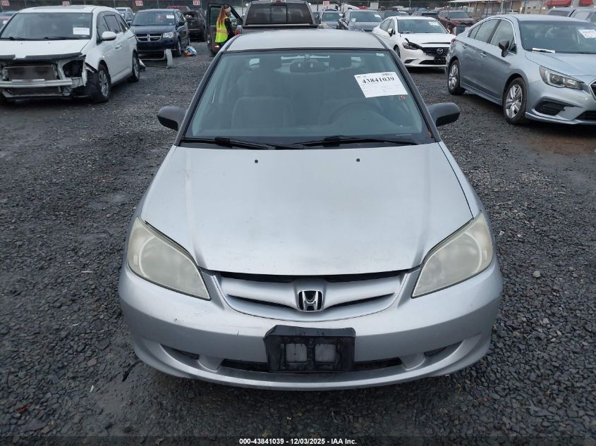 2004 Honda Civic Vp VIN: 1HGES16324L002331 Lot: 43841039
