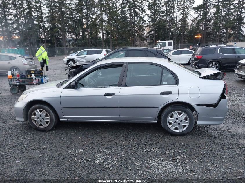 2004 Honda Civic Vp VIN: 1HGES16324L002331 Lot: 43841039