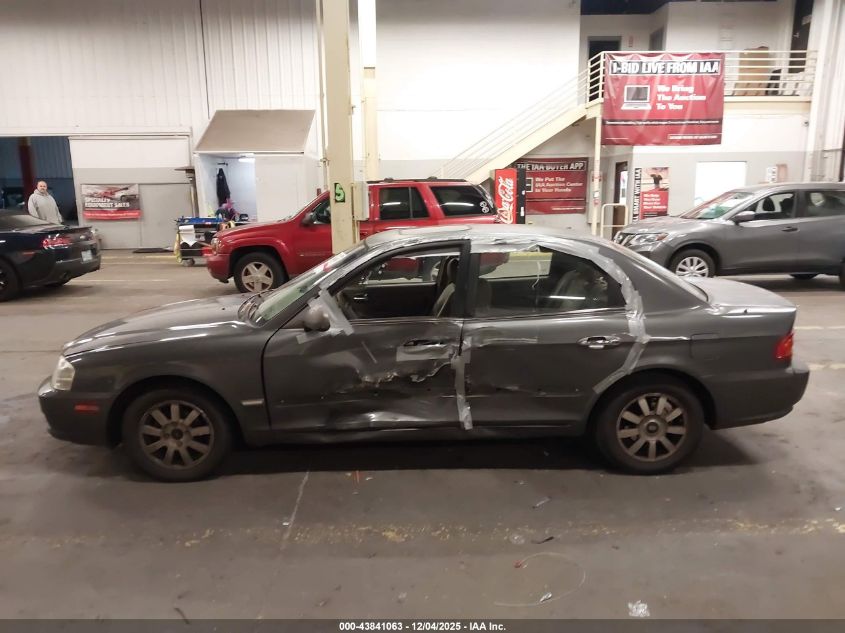 2002 Kia Optima Lx V6/Se V6 VIN: KNAGD128525143962 Lot: 43841063