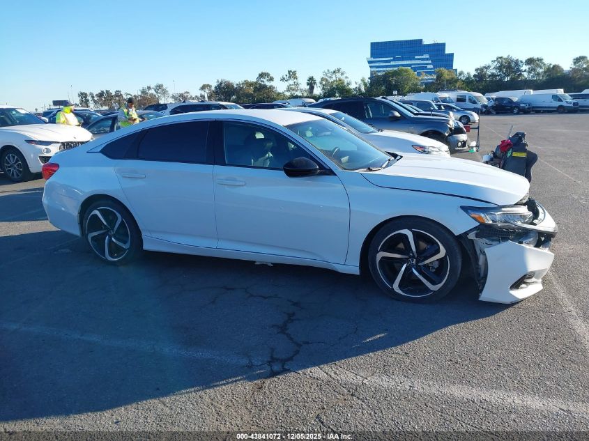 2022 Honda Accord Sport VIN: 1HGCV1F35NA100877 Lot: 43841072