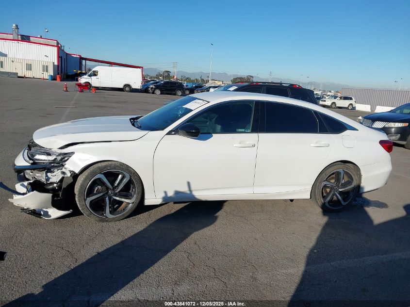 2022 Honda Accord Sport VIN: 1HGCV1F35NA100877 Lot: 43841072