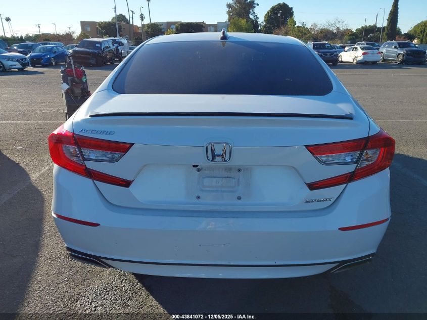 2022 Honda Accord Sport VIN: 1HGCV1F35NA100877 Lot: 43841072