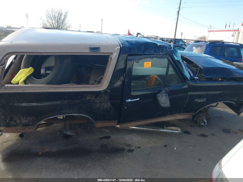 1996 Ford Bronco U100 VIN: 1FMEU15H1TLB86435 Lot: 43841147