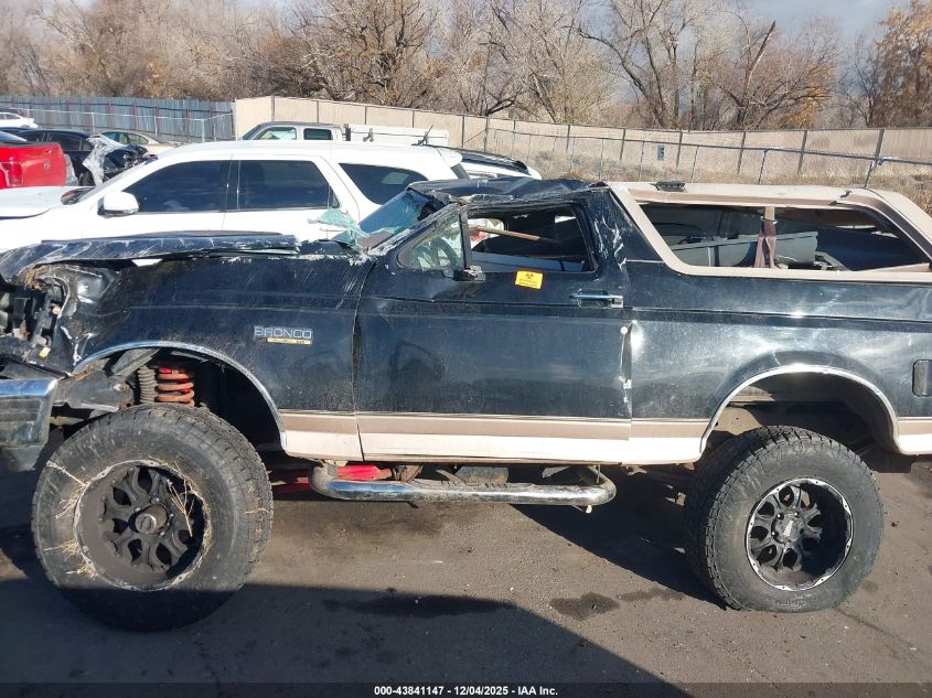 1996 Ford Bronco U100 VIN: 1FMEU15H1TLB86435 Lot: 43841147