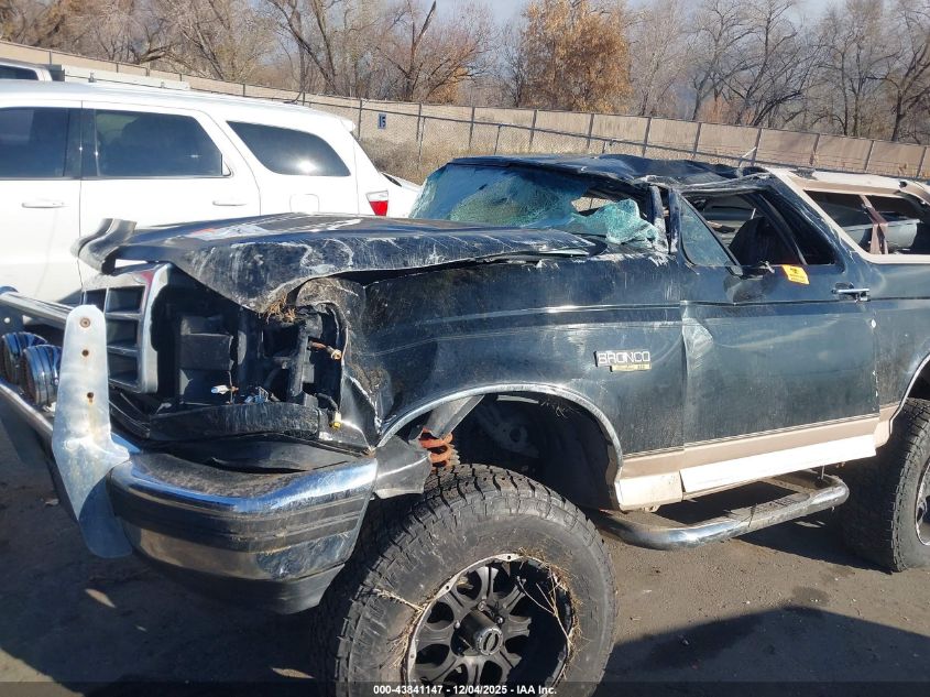 1996 Ford Bronco U100 VIN: 1FMEU15H1TLB86435 Lot: 43841147
