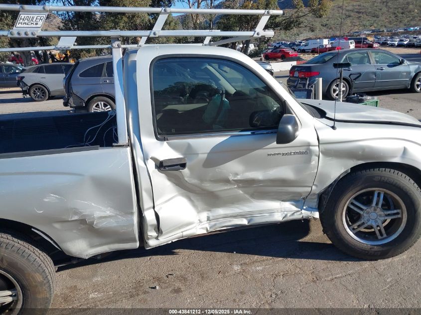2001 Toyota Tacoma VIN: 5TENL42N71Z726517 Lot: 43841212