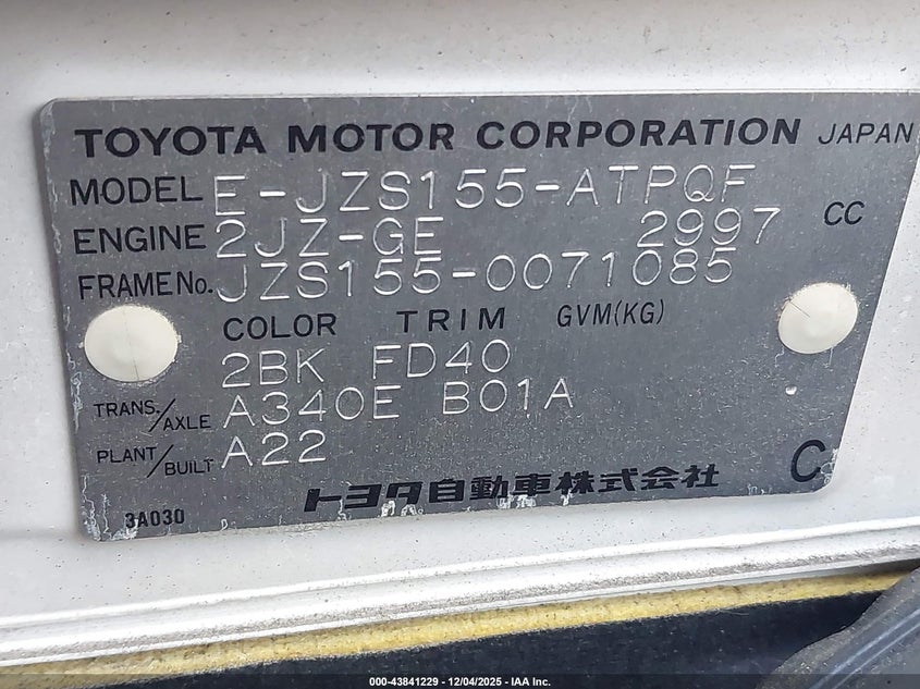 0000JZS1550071085 1997   photo no. 9