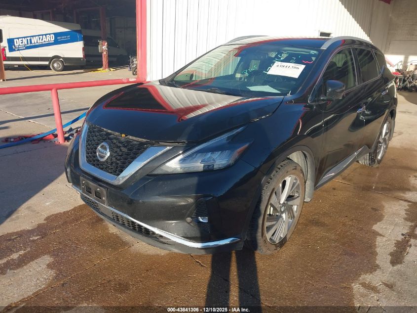2020 Nissan Murano Sl Fwd VIN: 5N1AZ2CJ7LN170160 Lot: 43841306