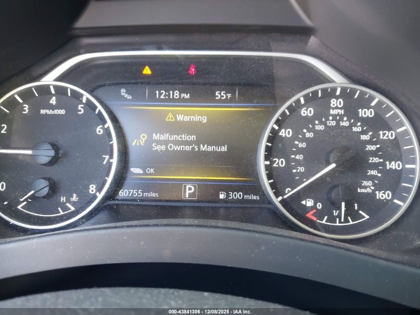 2020 Nissan Murano Sl Fwd VIN: 5N1AZ2CJ7LN170160 Lot: 43841306