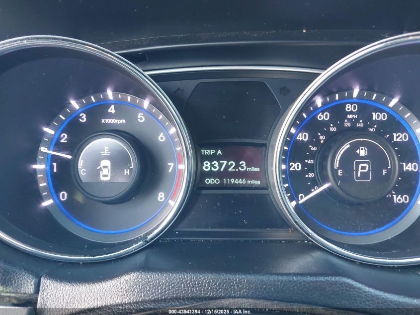 2014 Hyundai Sonata Gls VIN: 5NPEB4AC7EH853540 Lot: 43841394