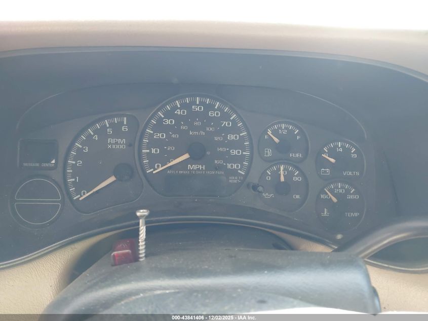 2002 Chevrolet Suburban 1500 Z71 VIN: 3GNFK16ZX2G214354 Lot: 43841406