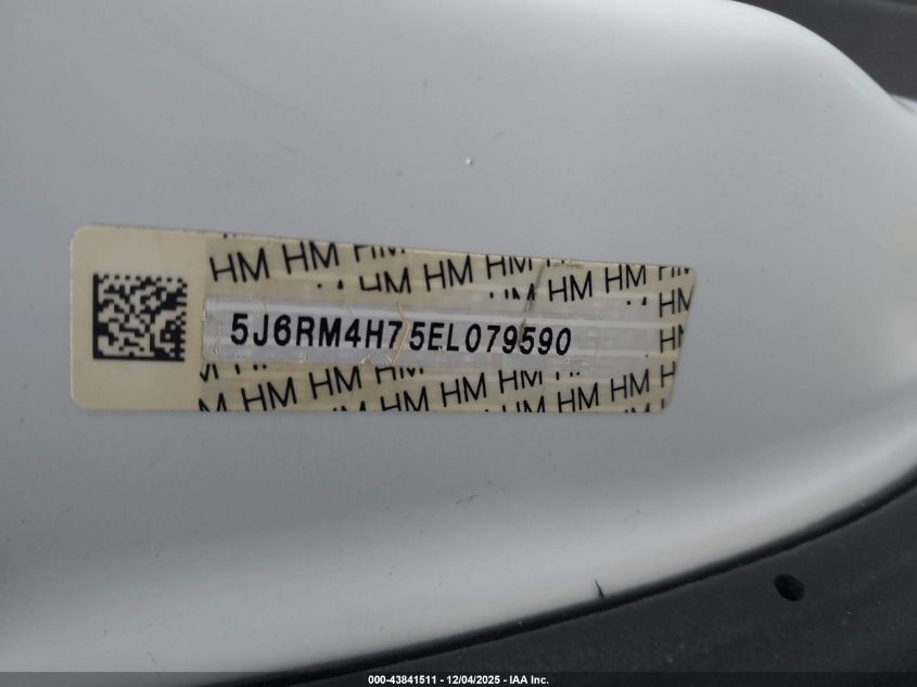 2014 Honda Cr-V Ex-L VIN: 5J6RM4H75EL079590 Lot: 43841511