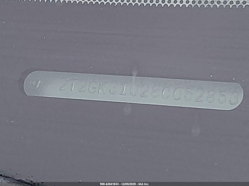 2008 Lexus Rx 350 VIN: 2T2GK31U28C052853 Lot: 43841633