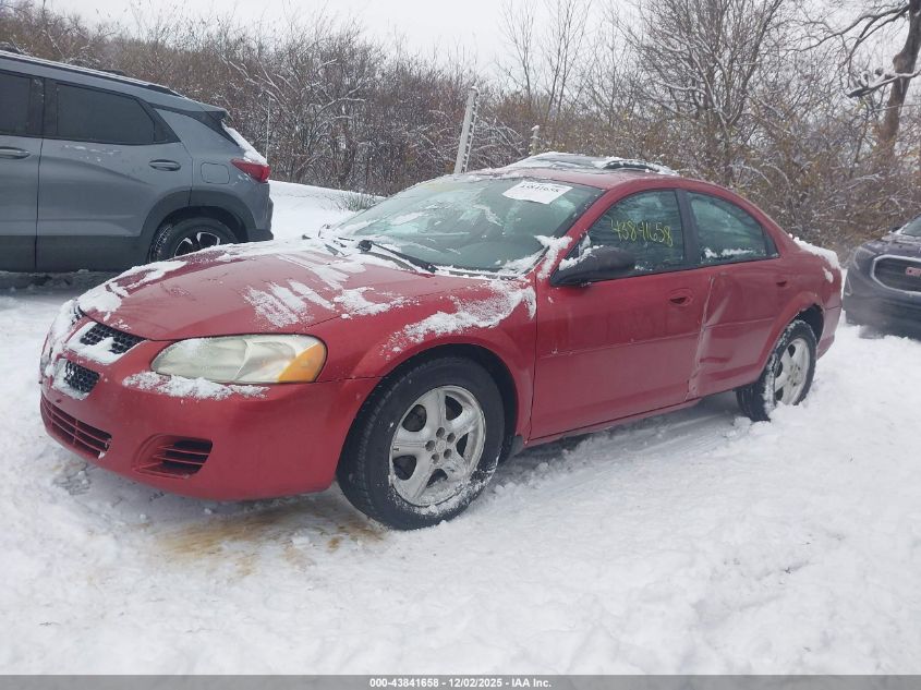 2004 Dodge Stratus Sxt VIN: 1B3EL46R14N290222 Lot: 43841658