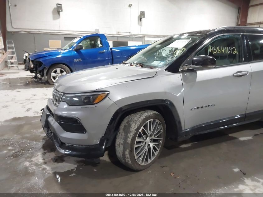 2022 Jeep Compass Limited 4X4 VIN: 3C4NJDCB9NT161996 Lot: 43841692