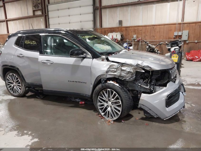 2022 Jeep Compass Limited 4X4 VIN: 3C4NJDCB9NT161996 Lot: 43841692