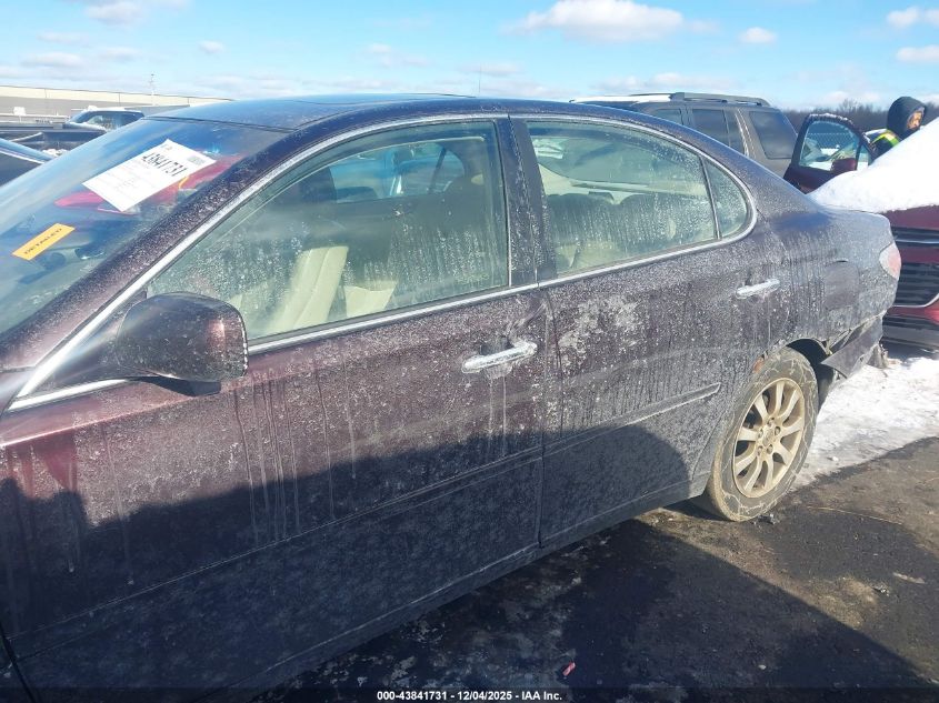 2004 Lexus Es 330 VIN: JTHBA30G845004339 Lot: 43841731