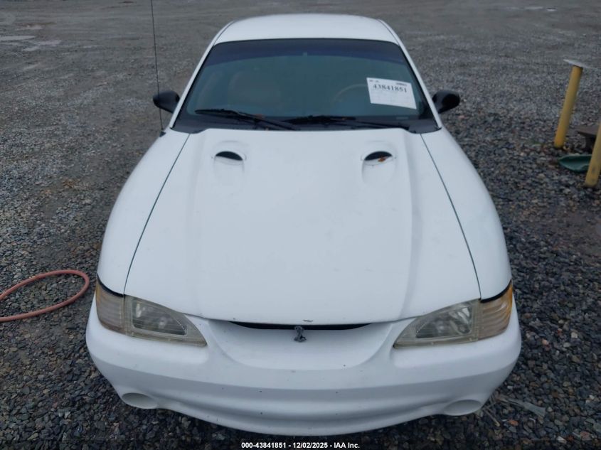 1998 Ford Mustang Svt Cobra VIN: 1FAFP47V0WF209491 Lot: 43841851
