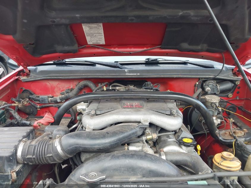 2002 Chevrolet Tracker Hard Top Zr2 VIN: 2CNBJ734326910969 Lot: 43841903