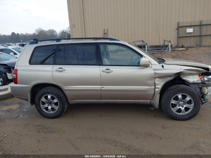 2004 Toyota Highlander V6 VIN: JTEDP21A740031330 Lot: 43842023