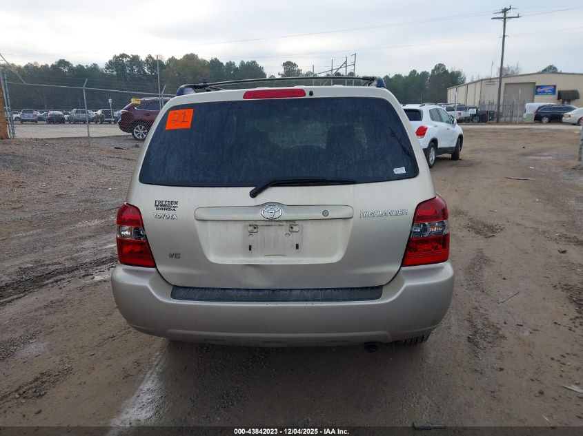 2004 Toyota Highlander V6 VIN: JTEDP21A740031330 Lot: 43842023