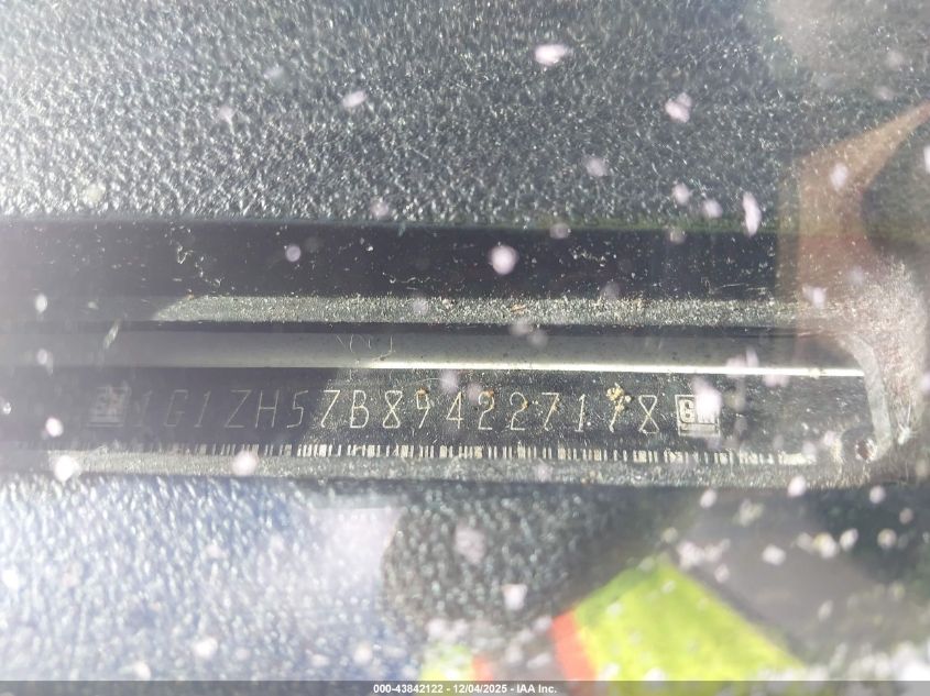 2009 Chevrolet Malibu Lt VIN: 1G1ZH57B894227178 Lot: 43842122